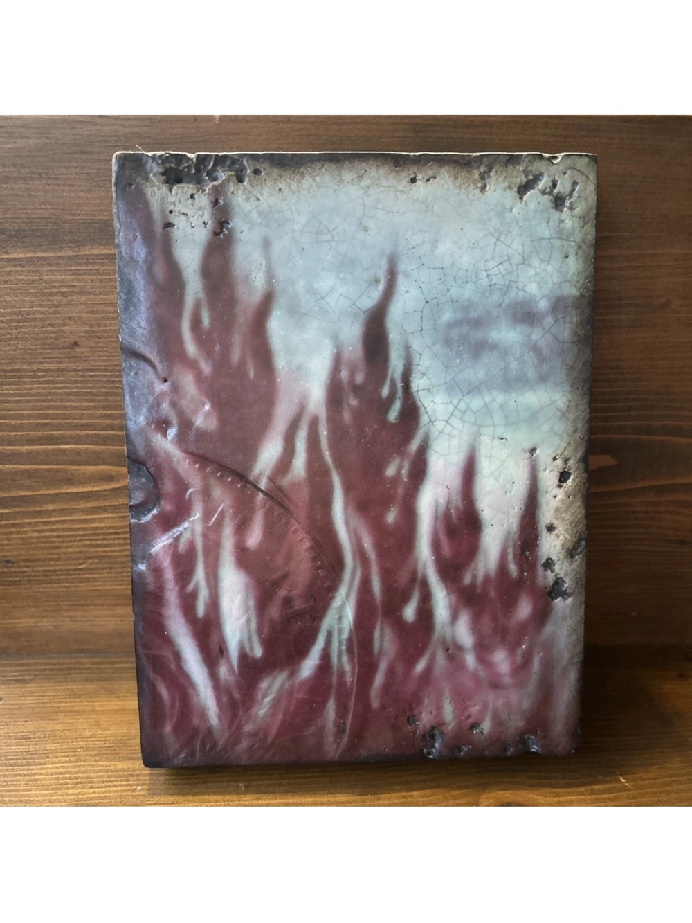 Sid Dickens T-210 Phoenix flame fire red wall tile art original